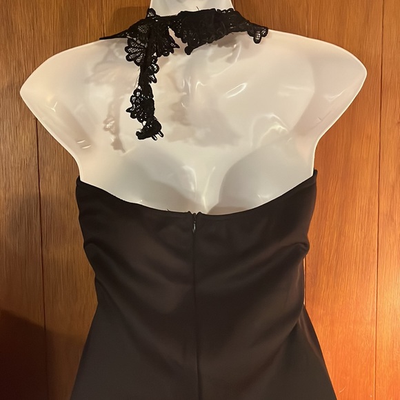 New AX Paris Long Gown Dress Navy Blue size 6 - Picture 7 of 8